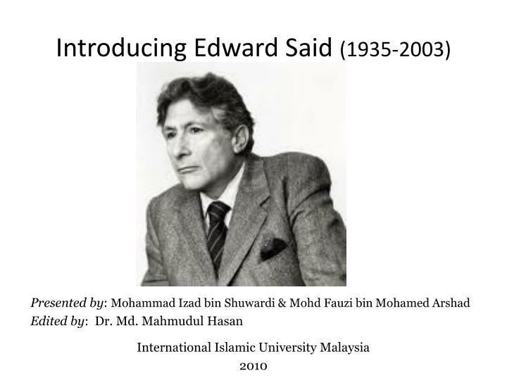 introducing edward said 1935 2003