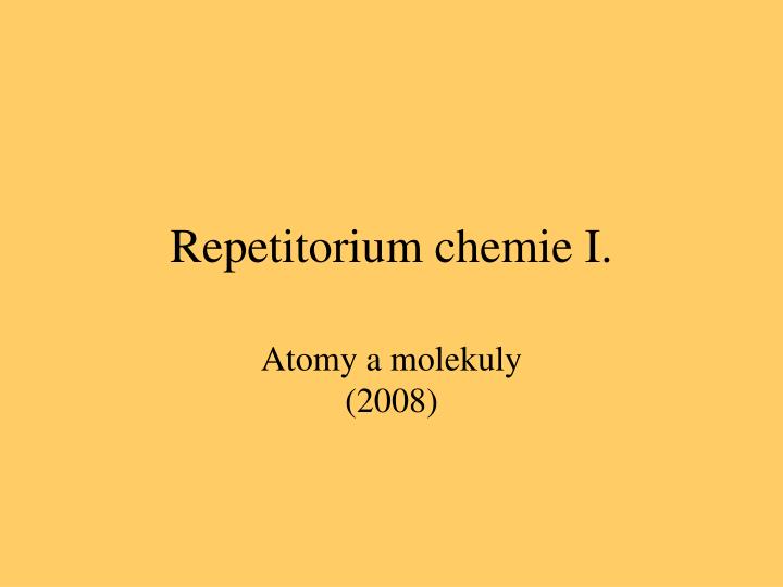 repetitorium chemie i