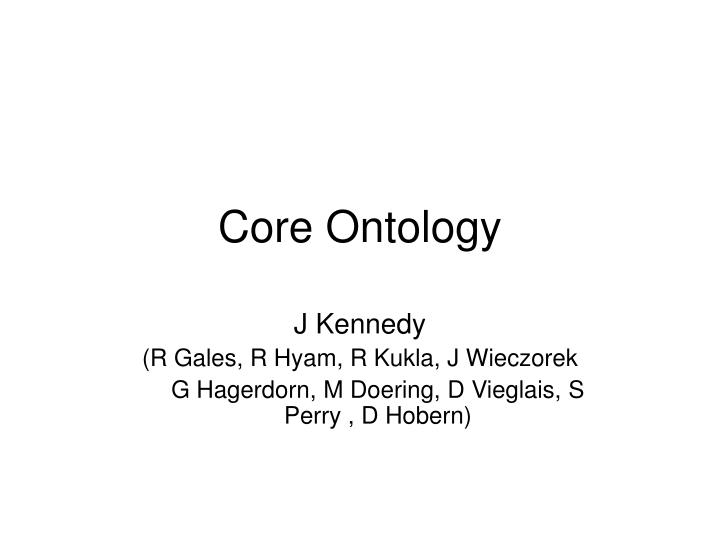 core ontology