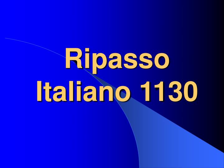 ripasso italiano 1130