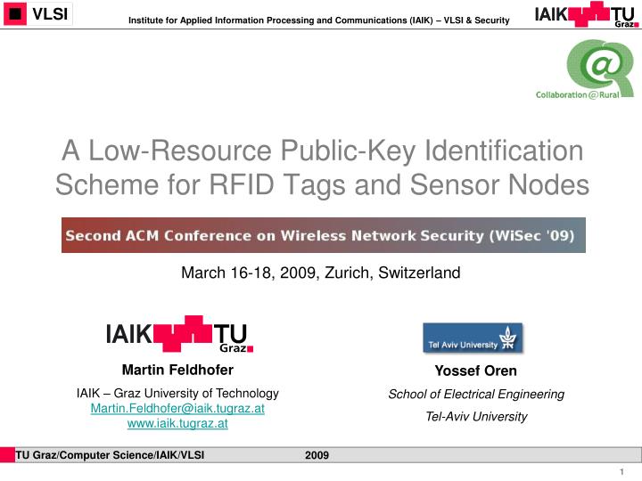 a low resource public key identification scheme for rfid tags and sensor nodes
