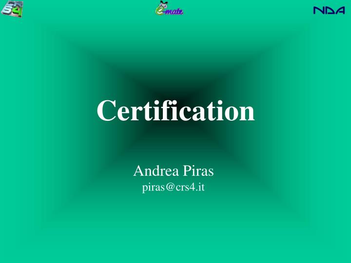PPT Certification PowerPoint Presentation free download ID:3515310