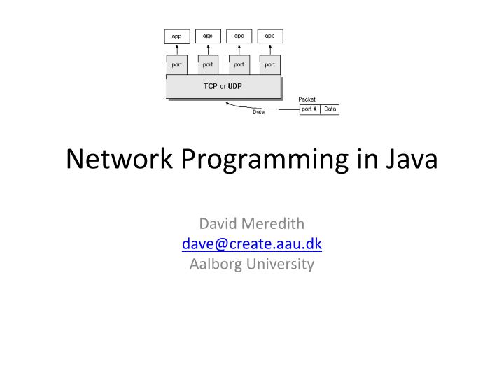 network programming in java