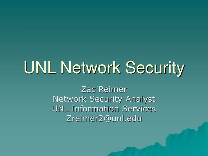 unl network security