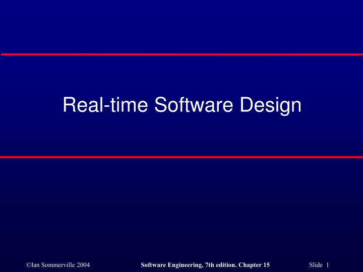 real time software design