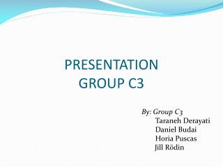 PRESENTATION GROUP C3