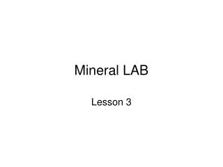 Mineral LAB