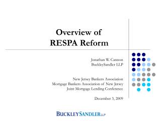 Final RESPA Reform