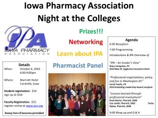 Iowa Pharmacy Association Night at the Colleges
