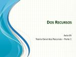 Dos Recursos - slide 1