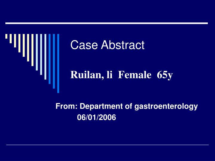 case abstract ruilan li female 65y