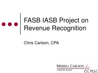 FASB IASB Project on Revenue Recognition