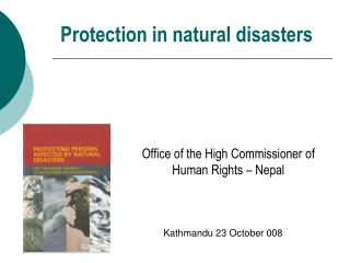 Protection in natural disasters