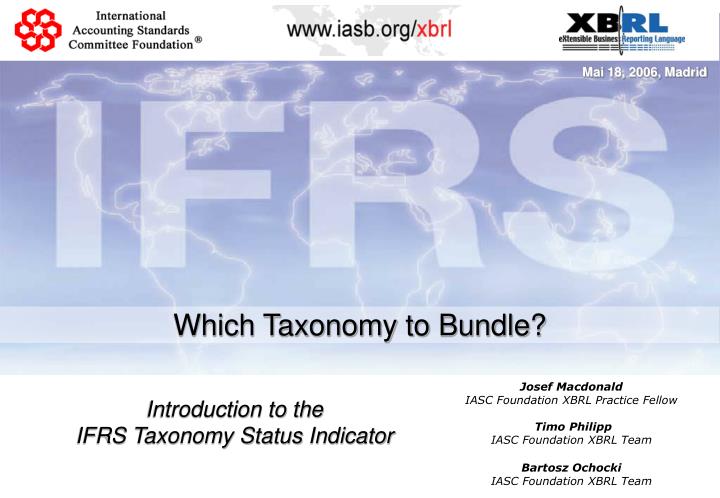 which taxonomy to bundle