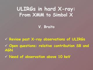 ULIRGs in hard X-ray: From XMM to Simbol X