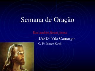 semana de ora o