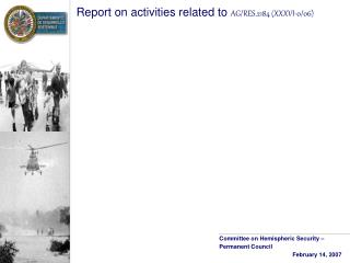 Report on activities related to AG/RES.2184 (XXXVI-0/06)