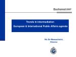 Trends in Intermediation: European and International Public Affairs Agenda Overview - slide 1