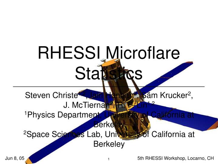rhessi microflare statistics