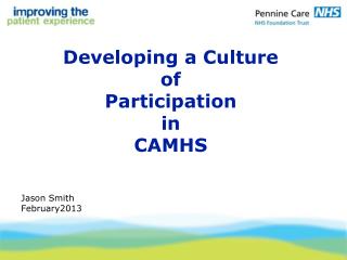 Developing a Culture of Participation in CAMHS