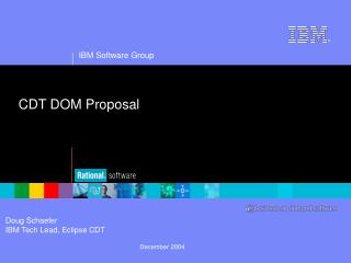 CDT DOM Proposal