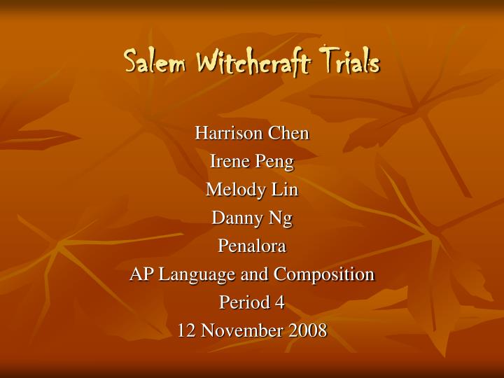 salem witchcraft trials