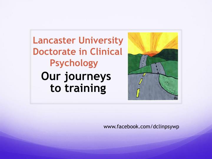 lancaster university doctorate in clinical psychology