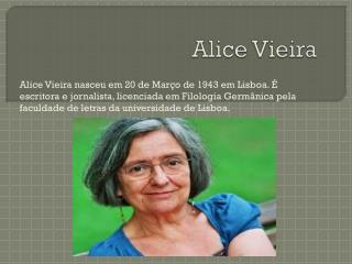 alice vieira