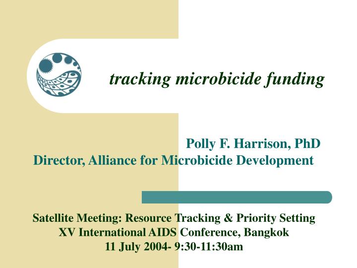 tracking microbicide funding