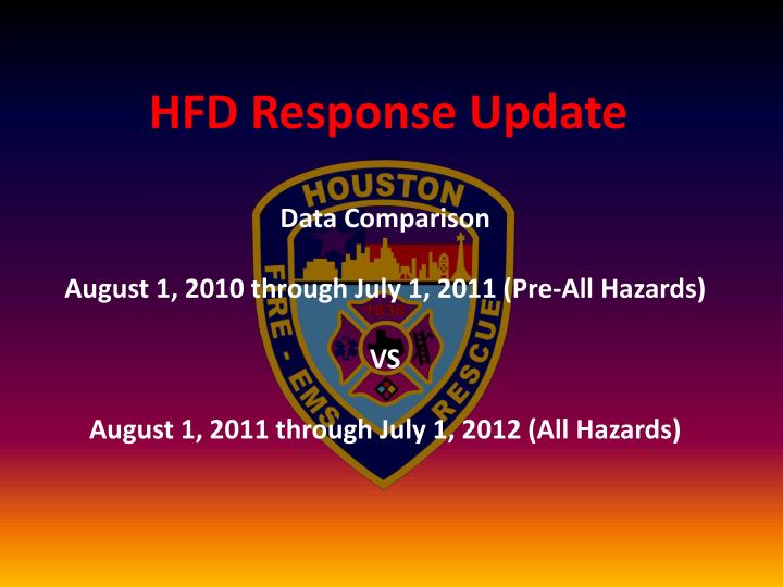 hfd response update