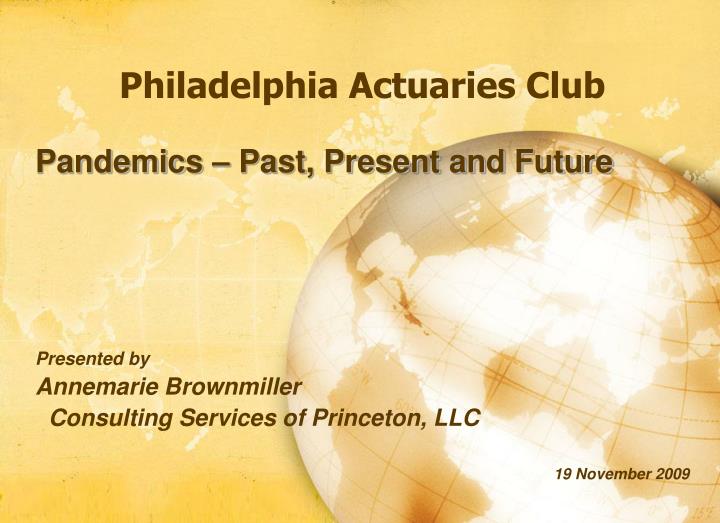 philadelphia actuaries club