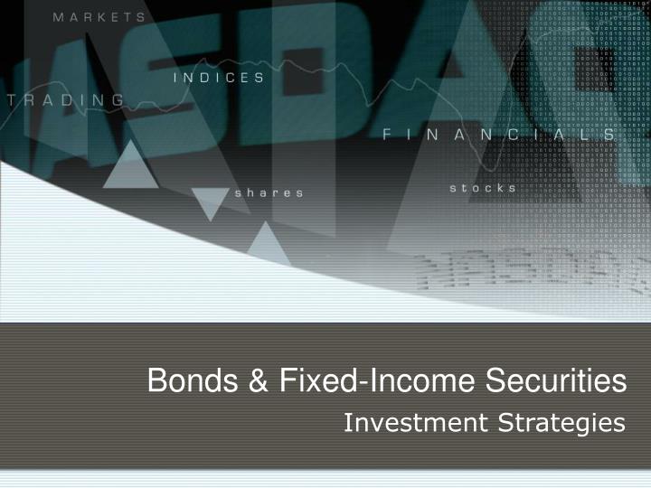 bonds fixed income securities