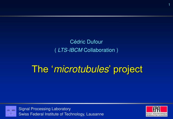 c dric dufour lts ibcm collaboration