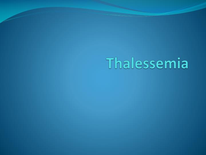 thalessemia