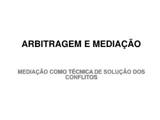 arbitragem e media o