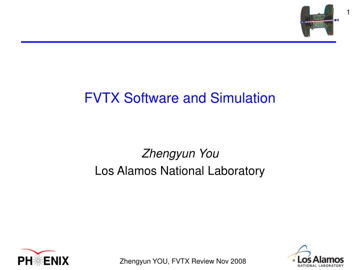 fvtx software and simulation