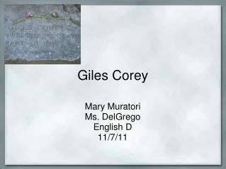 Giles Corey