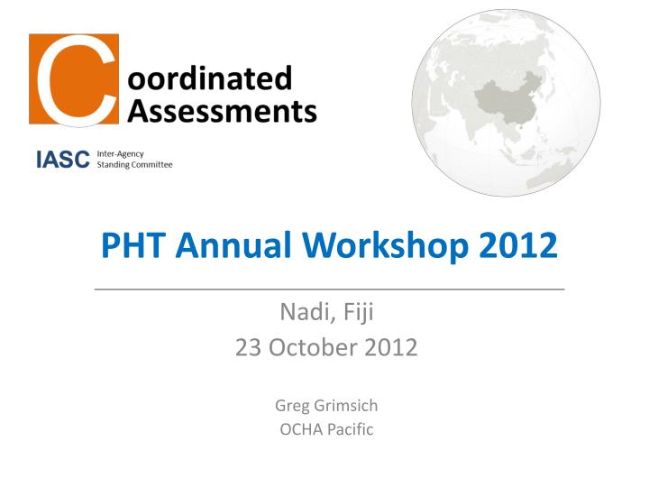 pht annual workshop 2012