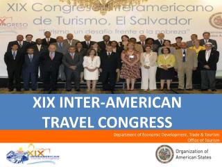 XIX INTER-AMERICAN TRAVEL CONGRESS