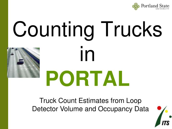 counting trucks in portal