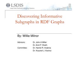 Discovering Informative Subgraphs in RDF Graphs