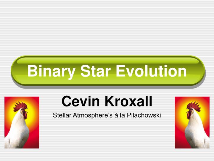 binary star evolution