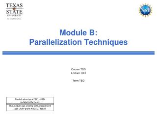 Module B: Parallelization Techniques