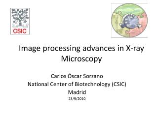 Image processing advances in X-ray Microscopy
