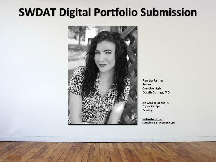 swdat digital portfolio submission