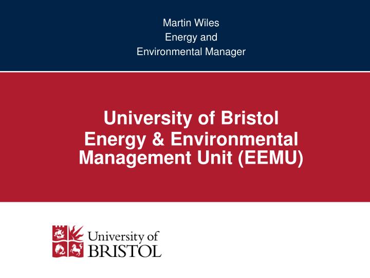 martin wiles energy and environmental manager