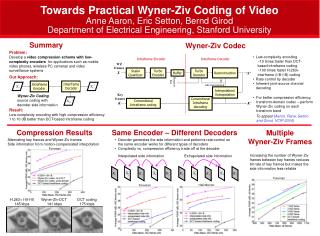 Towards Practical Wyner-Ziv Coding of Video