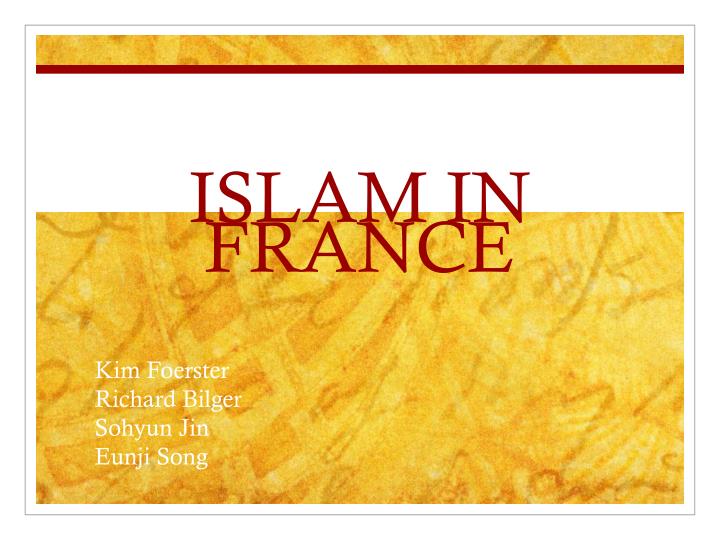 islam in france