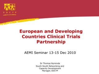 European and Developing Countries Clinical Trials Partnership