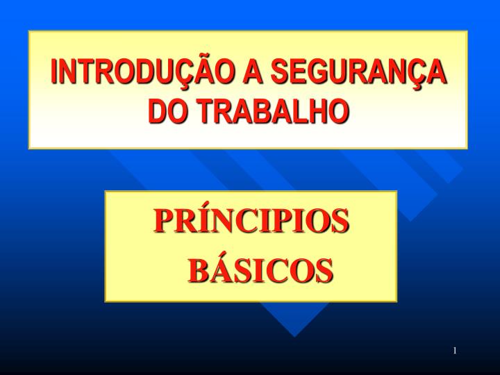 introdu o a seguran a do trabalho